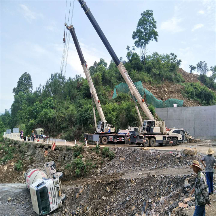 云浮云浮24小时应急道路救援吊装吊装现场实拍
